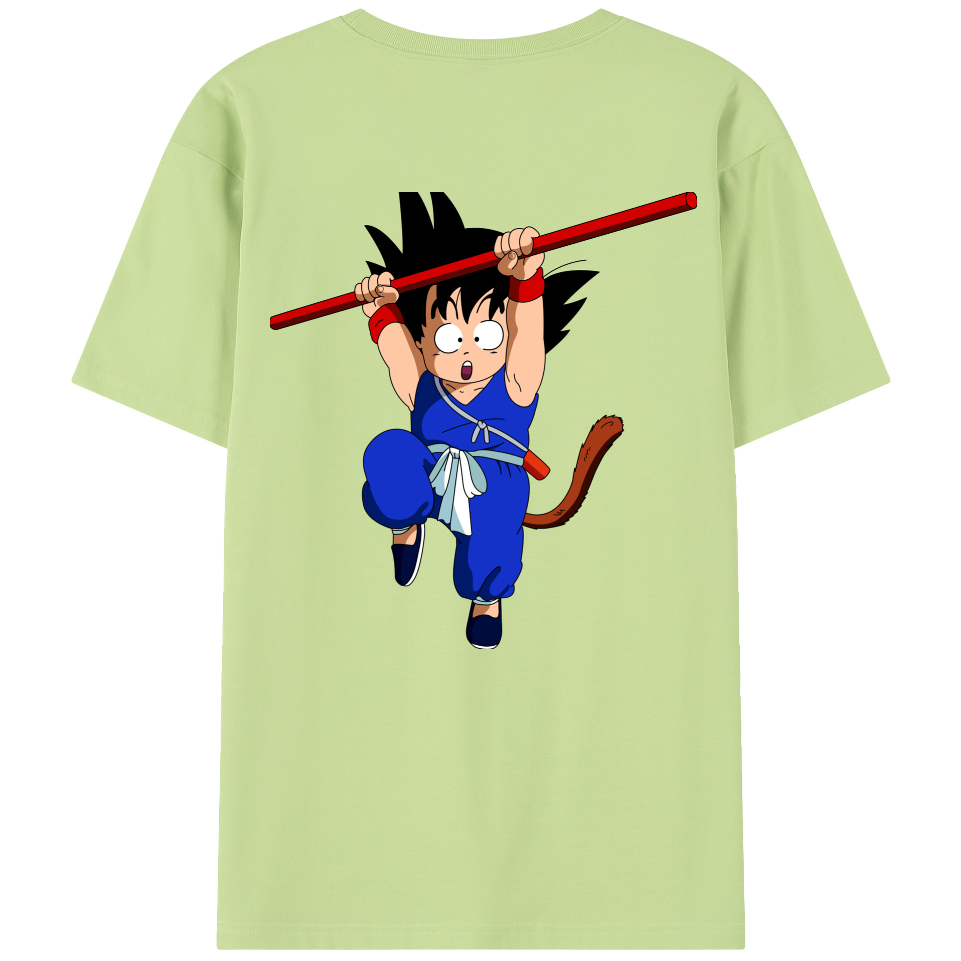 （画像用） ドラゴンボール 孫悟空（そん ごくう）Son Goku カカロット DRAGON BALL Kakarotto 綿100％半袖Tシャツ（背面プリント）